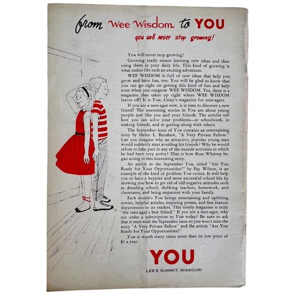 Vintage Wee Wisdom Childrens Magazine Lot Of 7  Issues 1950s 1960s 1970s - Picture 7 of 13